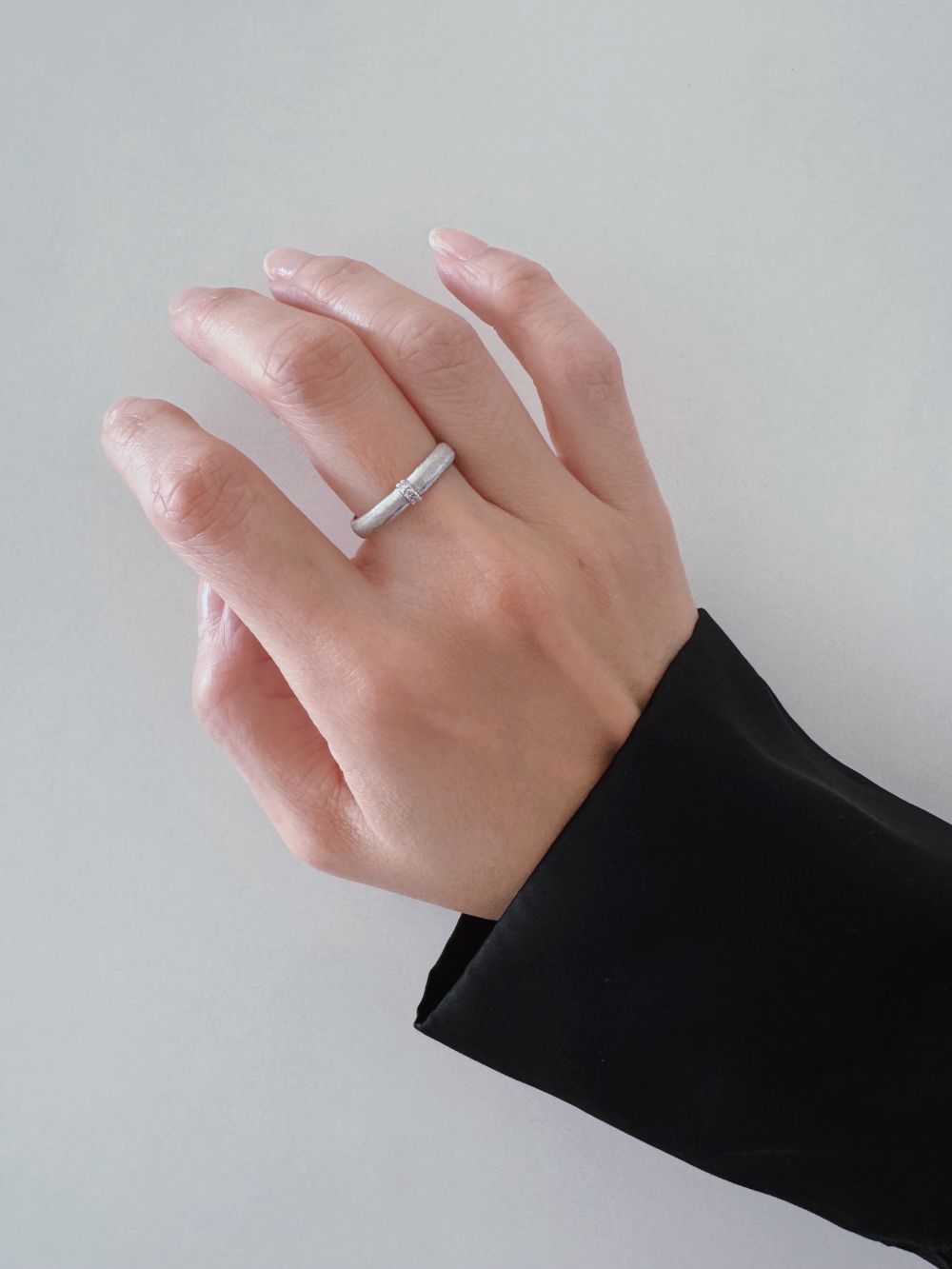 Brushed Craft Italian Style Ring – Snowdrop Spring